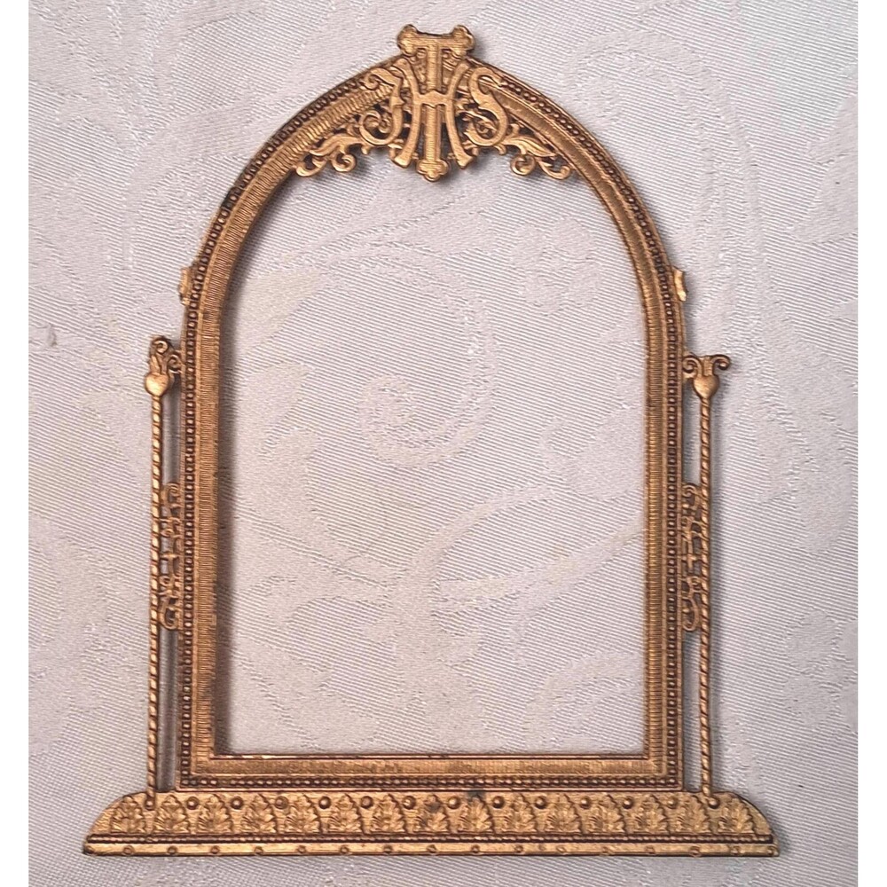 Vintage Gilt Frame JHS Christogram Religious